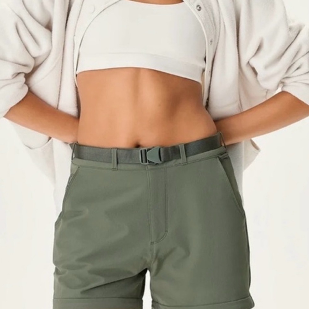 NWT Outdoor Voices RecTrek Zip-Off Pant in Tea‎ Tree/Calcite/Milk Stone Small - Picture 10 of 10